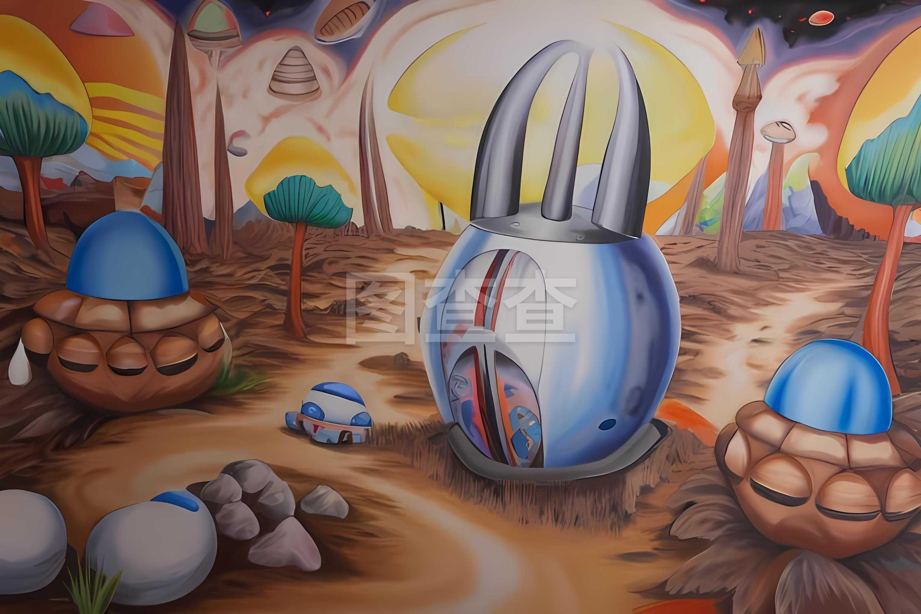 科技之翼的荧幕绽放 科技创新绘画的艺术与未来